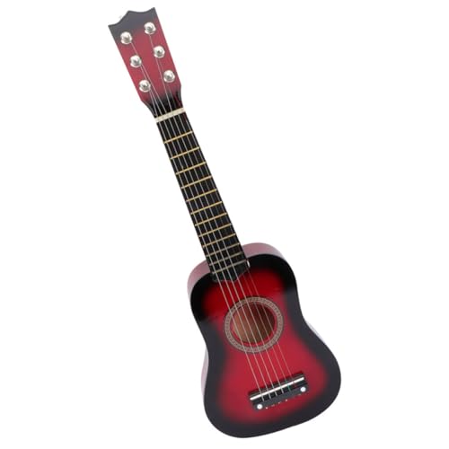 WHAMVOX 6 Saiter Kinderakustikgitarre Holzspielzeug Gitarren Anfänger Kindergitarre mit Leichtem Kindgerechtem Design für Musikalische Früherziehung und Koordinationsförderung von WHAMVOX