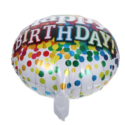 WHAMVOX 6 Stück „happy Birthday“-folienballons: Kreisförmige Heliumballons Als Party-hintergrunddekoration – Zubehör Für Geburtstagsfeiern von WHAMVOX