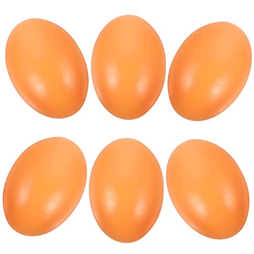 WHAMVOX 6 Stück Holzeier Künstliche Eier Simulationseier Osterspielzeug Für Eier Osterparty Eier Feiertags Eierdekor Künstliche Eier Requisiten Ostereier Dekorationen von WHAMVOX