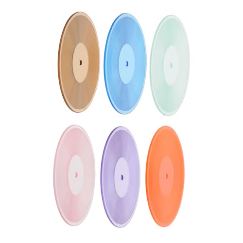 WHAMVOX Miniatur-schallplattenspielzeug – 6-teiliges Vinyl-schallplattendekor Für Puppenhaus-Requisiten Und Musikliebhaber von WHAMVOX