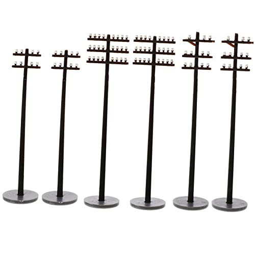 WHAMVOX 6 Stück Miniatur Telefonmasten Set DIY Modellbau Zubehör für Miniaturgärten Mikrolandschaften Bonsai und Kreative Sandtisch Szenen WHAMVOX 6 Stück Miniatur Telefonmasten Set DIY Modellbau Zubehör für Miniaturgärten Mikrolandschaften Bonsai und Kreative Sandtisch Szenen von WHAMVOX