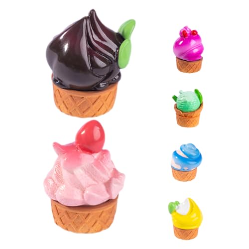 WHAMVOX 6 Stück Simuliertes, Künstlich, Lebensecht, Eiscreme, Gefälschtes, Lebensmittelmodell Für Zuhause, Küche, Schrank, Schreibtisch, Geschäfte, Party-Dekoration, WHAMVOX 6 Stück Simuliertes, Künstlich, Lebensecht, Eiscreme, Gefälschtes, Lebensmittelmodell Für Zuhause, Küche, Schrank, Schreibtisch, Geschäfte, Party-Dekoration, von WHAMVOX