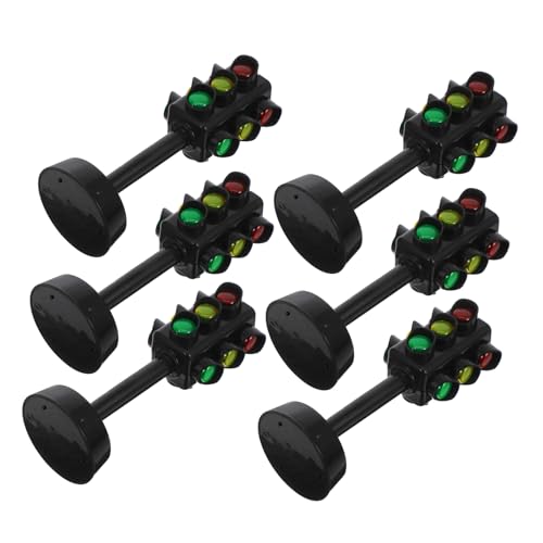 WHAMVOX 6 Stück Teiliges Bunte Lichter Kreativ Simulieren für Lernspielzeug Rollenspiel Verkehrssignalmodell Sicher Kindgerecht für Frühe Bildung von WHAMVOX