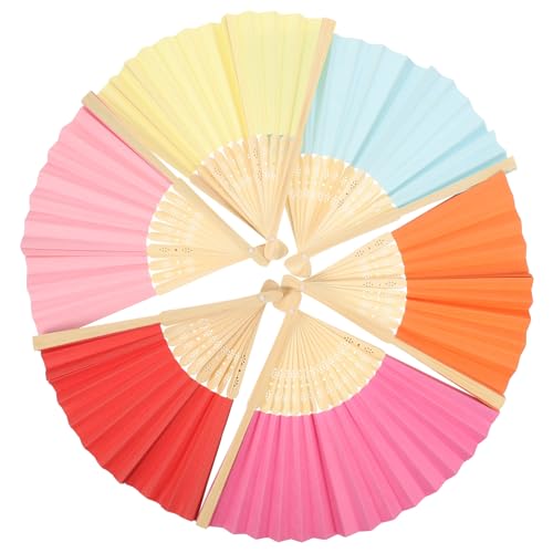 WHAMVOX 6 Stück Teiliges Faltbarer Papier Handfächer aus Holz zum Bemalen Bunte DIY Fächer für Kreative Dekoration Langlebig und Leicht zu Gestalten für Sommer und Festlichkeiten WHAMVOX 6 Stück Teiliges Faltbarer Papier Handfächer aus Holz zum Bemalen Bunte DIY Fächer für Kreative Dekoration Langlebig und Leicht zu Gestalten für Sommer und Festlichkeiten von WHAMVOX