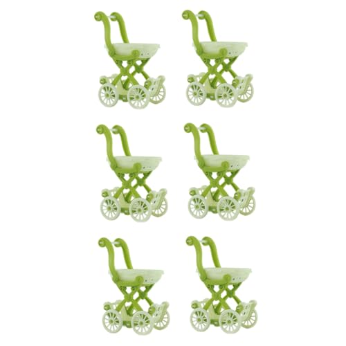 WHAMVOX 6 Stück Teiliges Miniatur Einkaufswagen Dekorative Puppenhaus Möbel Leichtes Robustes Design Kindgerechtes Geburtstagsgeschenk Farblich Sortiert Detailreiche Mini Zufällige Farbe von WHAMVOX