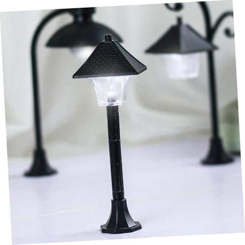WHAMVOX 6 Stück Teiliges Miniatur Straßenlaternen mit Verschiedenen Formen Dekorative LED Modelllampen für Puppenhaus Mini Garten Feengarten und Landschaftsbau Detailreiche Handwerkskunst von WHAMVOX