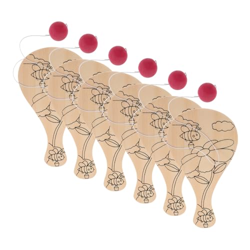 WHAMVOX Handbemaltes Schlägerspielzeug-Set Aus Holz Für Jungen Und WHAMVOX Handbemaltes Schlägerspielzeug-Set Aus Holz Für Jungen Und von WHAMVOX