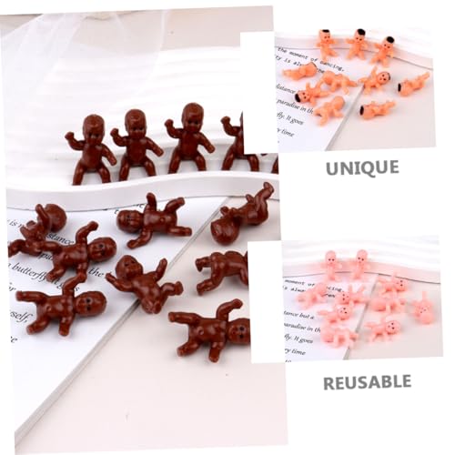 WHAMVOX 60 Stück Teiliges Mini Modellset aus Kunststoff Kleine Babyfiguren in Hauttönen Geeignet als Babyparty Dekoration Kuchenaufsatz und Puppenhaus Zubehör WHAMVOX 60 Stück Teiliges Mini Modellset aus Kunststoff Kleine Babyfiguren in Hauttönen Geeignet als Babyparty Dekoration Kuchenaufsatz und Puppenhaus Zubehör von WHAMVOX