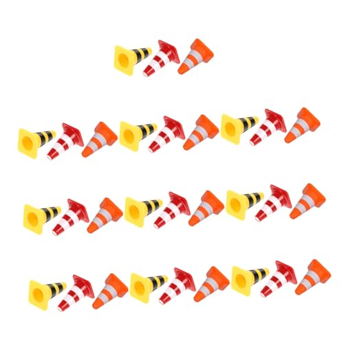 WHAMVOX 60 Stück Teiliges Verkehrszeichen-spielset aus Kunststoff Mini-Traffic-Cones in Rot Gelb und Orange Realistische Verkehrsabsperrungen für Fördert Teamwork Verkehrserziehung und WHAMVOX 60 Stück Teiliges Verkehrszeichen-spielset aus Kunststoff Mini-Traffic-Cones in Rot Gelb und Orange Realistische Verkehrsabsperrungen für Fördert Teamwork Verkehrserziehung und von WHAMVOX