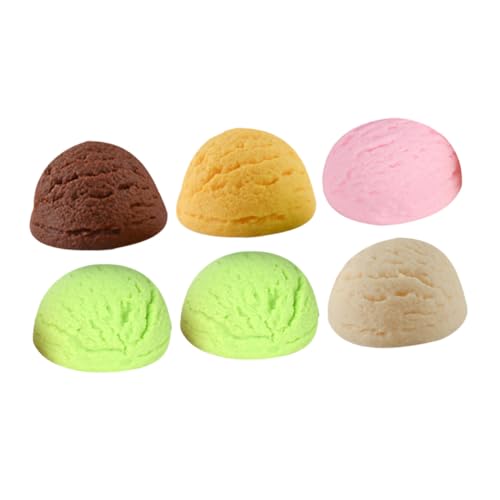 WHAMVOX 6Stücke Teiliges Künstliche Eiskugeln Modell für Schaufenster Dekoration Eiskugeln Bunten Farben Fotorequisite und Party Deko für Desserts und Events WHAMVOX 6Stücke Teiliges Künstliche Eiskugeln Modell für Schaufenster Dekoration Eiskugeln Bunten Farben Fotorequisite und Party Deko für Desserts und Events von WHAMVOX