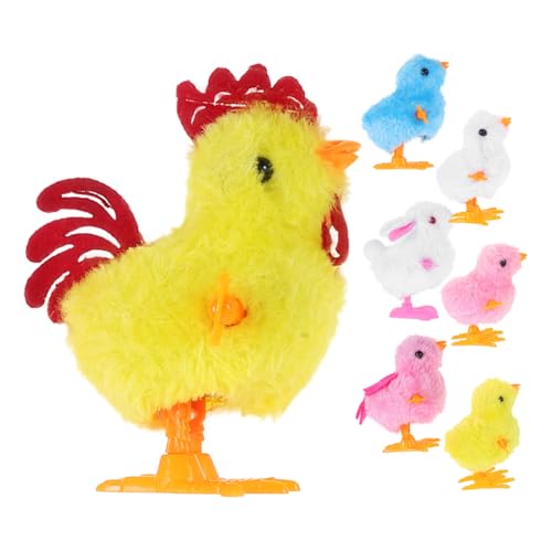 WHAMVOX 7 Stück Aufzieh-hühnchen Mit Springenden Küken, Hasen-aufziehspielzeug Für Kinder, Neuheit Ostern, Küken-Spielzeug, Frühlings-aufziehhuhn Für Geschenktüten, Partygeschenke WHAMVOX 7 Stück Aufzieh-hühnchen Mit Springenden Küken, Hasen-aufziehspielzeug Für Kinder, Neuheit Ostern, Küken-Spielzeug, Frühlings-aufziehhuhn Für Geschenktüten, Partygeschenke von WHAMVOX
