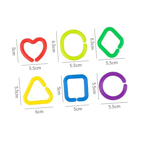 WHAMVOX 75 Stück Teiliges Bunte Geometrische Greiflinge Lernspielzeug für Junge Mädchen Feinmotorik und Sensorische Entwicklung für Kinderwagen und Frühkindliche Bildung von WHAMVOX