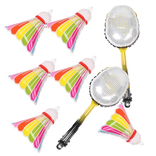 WHAMVOX 8 Stück Teiliges Aluminium Badminton design mit Schläger und Ball Langlebig Sportlich Vielseitig für Innen Außen dekoration Party atmosphäre WHAMVOX 8 Stück Teiliges Aluminium Badminton design mit Schläger und Ball Langlebig Sportlich Vielseitig für Innen Außen dekoration Party atmosphäre von WHAMVOX