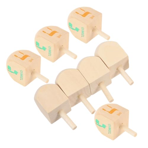WHAMVOX 8 Stück Teiliges Holz Dreidel für Chanukka Lernspielzeug Fidget zur Stressreduktion und Feinmotorik Natürliche Holzspinnkreisel für Chanukka Party und Basteln WHAMVOX 8 Stück Teiliges Holz Dreidel für Chanukka Lernspielzeug Fidget zur Stressreduktion und Feinmotorik Natürliche Holzspinnkreisel für Chanukka Party und Basteln von WHAMVOX