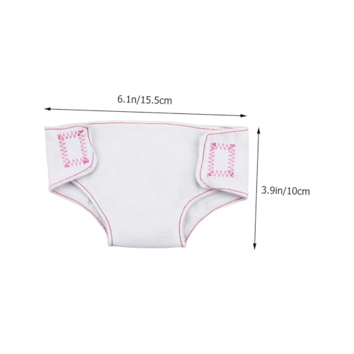 WHAMVOX 8 Stück Teiliges Mini Puppenunterwäsche Leichte Realistische Mädchen Puppenwäsche für DIY Puppenkleidung Verstellbar Robust mit Feiner Naht Zubehör für Amerikanische Puppen von WHAMVOX