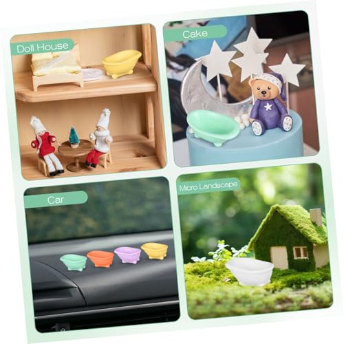 WHAMVOX 8 Stück Teiliges Miniatur Badewannen Dekoration Puppenhaus Zubehör Realistische Waschwanne Mikro Landschaft Deko Geeignet für Puppenhaus Garten Cake Design WHAMVOX 8 Stück Teiliges Miniatur Badewannen Dekoration Puppenhaus Zubehör Realistische Waschwanne Mikro Landschaft Deko Geeignet für Puppenhaus Garten Cake Design von WHAMVOX