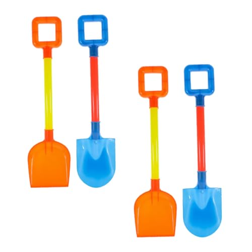WHAMVOX 8 Stück Teiliges Sandspielzeug Sandschaufeln mit Langem Griff Stabiles Kunststoffspielzeug für Strand und Sandkasten Kinderfreundlich Leicht zu Halten Sortiert Zufällige Farbe von WHAMVOX