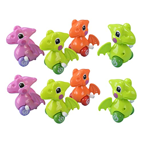 WHAMVOX Dinosaurier-Spielzeug Für Jungen Und Mädchen 8 Stück Aufziehspielzeug Sicher Keine Zufällige Farbe von WHAMVOX
