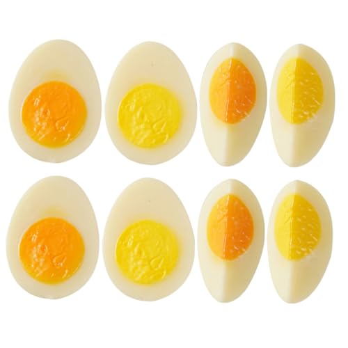 WHAMVOX 8St nachgeahmte Eier küchendekoration küchendeco weihachtsdeko stabile realistisches Spiegelei Eiermodell für Frühstück schmücken Füllstoff Requisiten Anderes simuliertes PVC von WHAMVOX