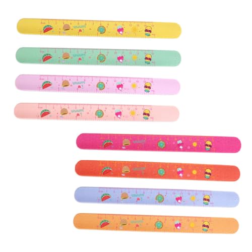 WHAMVOX 8Stücke Slap Armbänder Bunten Farben Spaßige Party Mitgebsel für Langlebige Silikonarmbänder mit Einzigartigem Design für Geburtstagsfeiern und DIY Aktivitäten von WHAMVOX