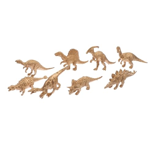 WHAMVOX 8Stücke Teiliges Kreatives Dinosaurier Modell Spielzeugfiguren für Lernspiele und Dekoration Goldene Dinosaurier für Bastelprojekte für Zuhause und Büro WHAMVOX 8Stücke Teiliges Kreatives Dinosaurier Modell Spielzeugfiguren für Lernspiele und Dekoration Goldene Dinosaurier für Bastelprojekte für Zuhause und Büro von WHAMVOX
