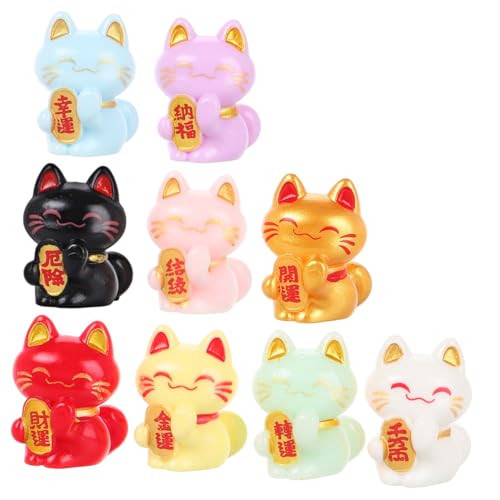 WHAMVOX Gartendeko Mini Glückskatze Figuren Set Maneki Neko Statuen Für Mikro Landschaften Kreative DIY Dekoration Glücksbringer Für Zuhause Und Garten Figur WHAMVOX Gartendeko Mini Glückskatze Figuren Set Maneki Neko Statuen Für Mikro Landschaften Kreative DIY Dekoration Glücksbringer Für Zuhause Und Garten Figur von WHAMVOX