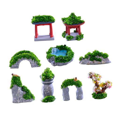 WHAMVOX 9 Stück Teiliges Miniatur BAU aus Harz Antike Gebäude Figuren für Garten und Innenraumdekoration Realistische Mikro Landschaftsornamente für Puppenhaus und Innenhof WHAMVOX 9 Stück Teiliges Miniatur BAU aus Harz Antike Gebäude Figuren für Garten und Innenraumdekoration Realistische Mikro Landschaftsornamente für Puppenhaus und Innenhof von WHAMVOX
