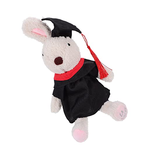 WHAMVOX Abschluss Plüschpuppe Bunny rabsöl Loved Dekoration liebes Geschenke Puppe mit Arzthut Partygeschenk für die Abschlusssaison Tier Hase Spielzeug schmücken Plüschpuppen PP Baumwolle von WHAMVOX