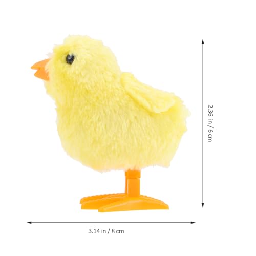 WHAMVOX Aufziehspielzeug Kuschelhuhn und Ente Plüsch Wind Up Clockwork Sicher für Kleinkinder Zufällige Farben Beweglich und Sanft als Kinderzimmerdeko und Geschenk Zufällige Farbe von WHAMVOX