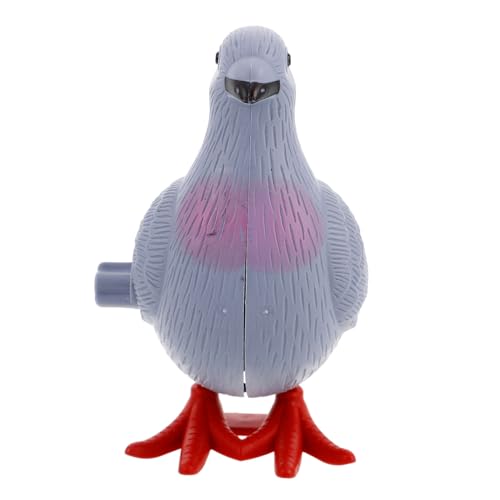 WHAMVOX Aufziehspielzeug Taube Wind Up Vogel Figur Retro Blechspielzeug Springendes Pigeon Hand Auge koordination Kleines Tier Geschenk von WHAMVOX