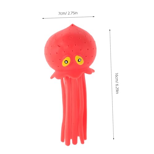 WHAMVOX Badespielzeug TPR Wasserspielzeug für Kleinkinder Cartoon Saugnapf Badetier Sicher und Langlebig Geeignet für Badewanne Pool und Strand Rotes Wasserspielzeug für Junge Mädchen von WHAMVOX