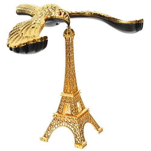 WHAMVOX Balance Eagle Tischornament Deko Aus Zinklegierung Stabil Und Langlebig Künstlerisches Design Home Office Büro Und Wohnzimmer Goldfarben von WHAMVOX
