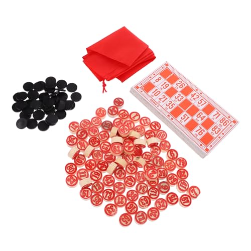 WHAMVOX Bingo Brettspiel aus Stabilem Material mit Zahlenkarten und Spielfiguren Langlebig und Leicht für Erwachsene und Fördert Logisches Denken und Hand Augen koordination bei von WHAMVOX