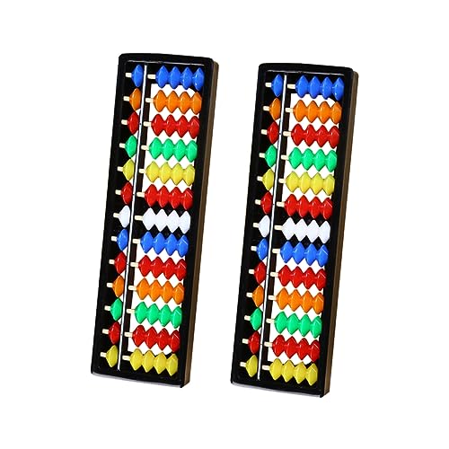 WHAMVOX Abakus-Mathematik-Tool Für Kinder 2 Stück Traditioneller Chinesischer Abakus Kognitives Spielzeug Für Kinder Zählwerkzeug Pädagogisches Arithmetik-Spielzeug von WHAMVOX