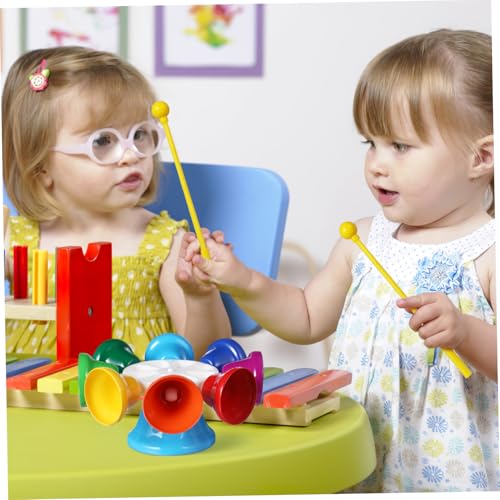 WHAMVOX Buntes Glockenspiel Musikinstrument für Leichtes Langlebiges Handglocken mit Kinderfreundlichem Design für Kindergarten Lern Musikförderung WHAMVOX Buntes Glockenspiel Musikinstrument für Leichtes Langlebiges Handglocken mit Kinderfreundlichem Design für Kindergarten Lern Musikförderung von WHAMVOX