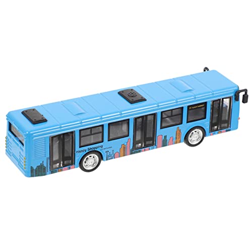 WHAMVOX Lernspielzeug Busmodell Spielzeugautos für Kinder zurückziehen Kinderspielzeug Autos Spielzeug Spielzeuge Stadtbus zurückziehen Geburtstagsgeschenk für Kinder Puzzle Auto Model von WHAMVOX