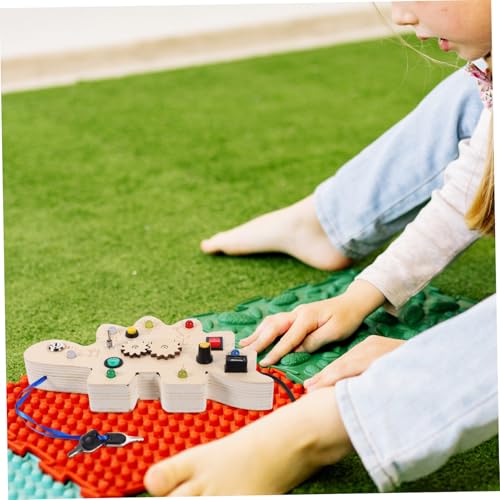 WHAMVOX Busy Board mit Farbigen LED lichtern Montessori Lernspielzeug für Kleinkinder Ab Jahr Sensorisches zur Motorischer Fähigkeiten und Frühkindlicher Entwicklung WHAMVOX Busy Board mit Farbigen LED lichtern Montessori Lernspielzeug für Kleinkinder Ab Jahr Sensorisches zur Motorischer Fähigkeiten und Frühkindlicher Entwicklung von WHAMVOX