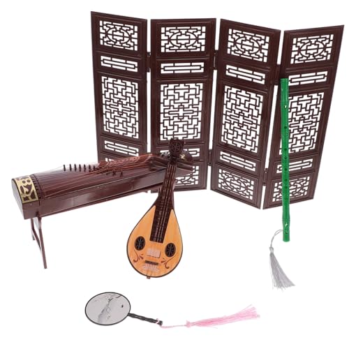 WHAMVOX Dekoratives Miniatur Chinesisches Musikinstrument Puppenhaus Zubehör Klassisch Glatt Langlebig Wiederverwendbar für DIY Mikro Landschaft Schreibtisch Fensterbrett WHAMVOX Dekoratives Miniatur Chinesisches Musikinstrument Puppenhaus Zubehör Klassisch Glatt Langlebig Wiederverwendbar für DIY Mikro Landschaft Schreibtisch Fensterbrett von WHAMVOX