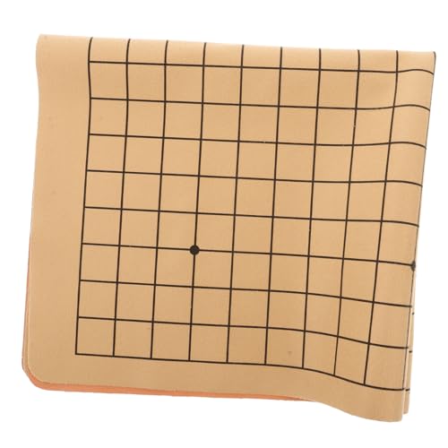 WHAMVOX Doppelseitiges Faltbares Schachbrett aus Velours für Chinesisches Schach Go und Armee Schach Vielseitige Spielfläche Design Stilvolles Hochwertiges Kunstleder Geeignet für Schüler von WHAMVOX