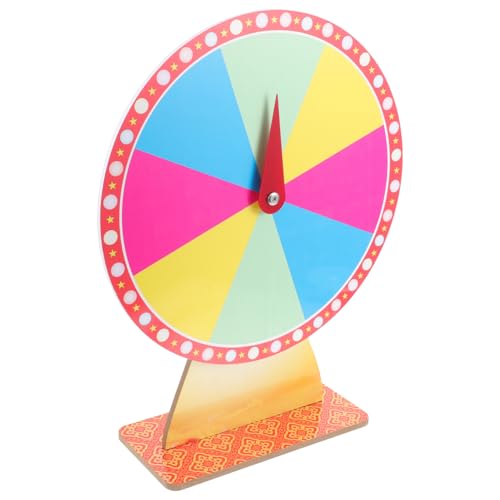 WHAMVOX Drehendes Preisrad für Glücksspiele Tischspiel mit Fächern für Partys Karneval und Vielseitig Einsetzbar für Erwachsene von WHAMVOX