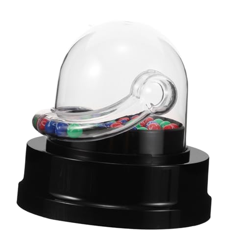 WHAMVOX Elektrische Mini Lotteriemaschine Transparent Lustiges Partyspielzeug Glücksball Auswahl Gerät für Familien Freunde Karaoke Restaurant von WHAMVOX