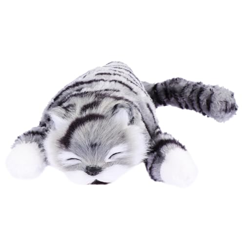 WHAMVOX Elektrische Plüsch katzenpuppe Niedliches Wendendes Kuscheltier Weiches Stofftier für Realistische Tierfigur Ohne Batterien Katzenliebhaber von WHAMVOX