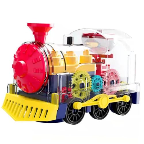 WHAMVOX Elektrischer Zug mit Universalrädern Bunter Getriebesimulation Geräuschvoller Nachbildung Robuster für Kleinkinder Jungen Mädchen Ab Jahren WHAMVOX Elektrischer Zug mit Universalrädern Bunter Getriebesimulation Geräuschvoller Nachbildung Robuster für Kleinkinder Jungen Mädchen Ab Jahren von WHAMVOX