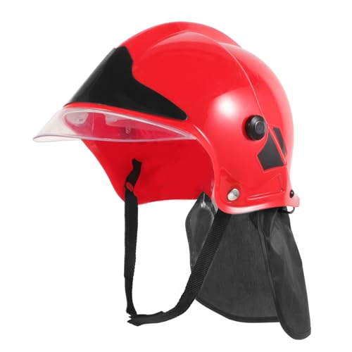 WHAMVOX Feuerwehrhelm Rot Feuerwehrmann Kostüm Zubehör Leicht und Tragbar für Karneval Cosplay Mottoparty und Kindergeburtstag WHAMVOX Feuerwehrhelm Rot Feuerwehrmann Kostüm Zubehör Leicht und Tragbar für Karneval Cosplay Mottoparty und Kindergeburtstag von WHAMVOX
