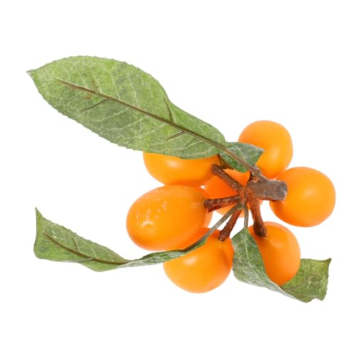 WHAMVOX Gefälschte Loquats String Model Plastik Fachser Frood Küche Ausstellung Lebensechte Künstliche Loquats Requisite Für Schrankdekoration Simulation Fruchte Schmuck von WHAMVOX