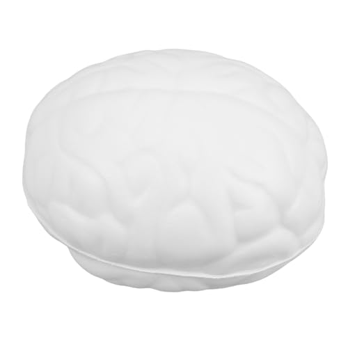 WHAMVOX Gehirndruckball Stressbälle Stress Süßer Squishy Für Squishy Stressball Quetsch Stressball Gehirnformball Gehirnform Stressball Dehnbar Weiß von WHAMVOX