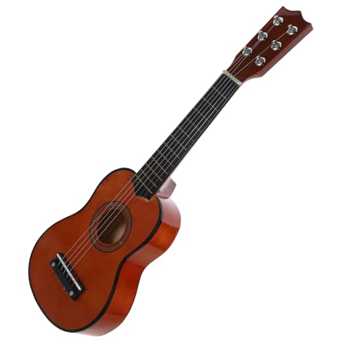 WHAMVOX Gitarrenspielzeug Für Kinder 4-saitige Gitarre Einsteiger-akustikgitarre Professionelle Pädagogische Gitarre Für Kinder Kinder-Ukulele-Spielzeug Musik Hölzern Kleinkind Instrument von WHAMVOX