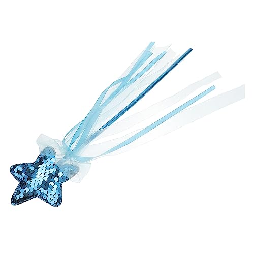 WHAMVOX Glitzernde Zauberstäbe für Mädchen Magische Stäbe mit Ribbons für Kostümpartys und Geburtstagsdekorationen Blau WHAMVOX Glitzernde Zauberstäbe für Mädchen Magische Stäbe mit Ribbons für Kostümpartys und Geburtstagsdekorationen Blau von WHAMVOX
