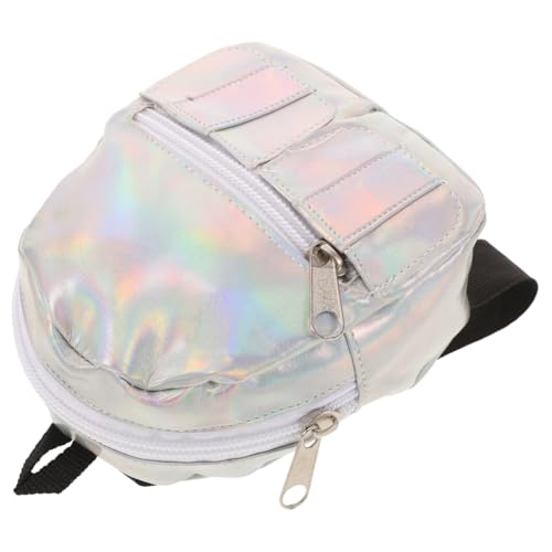 WHAMVOX Glitzernder 18-Zoll-Kinderrucksack Mit Holografischem Puppendesign Und Paillettendetails, Geräumig Für Bücher Und Zubehör Für Tanz Und Schule von WHAMVOX