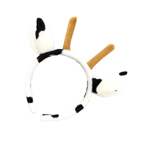 WHAMVOX Haarreif mit Kuh ohren und Hirschgeweih Leichtes Party haaraccessoire für Einzigartiges Kostüm Stirnband für Cosplay Fotoshooting und Festliche Anlässe WHAMVOX Haarreif mit Kuh ohren und Hirschgeweih Leichtes Party haaraccessoire für Einzigartiges Kostüm Stirnband für Cosplay Fotoshooting und Festliche Anlässe von WHAMVOX